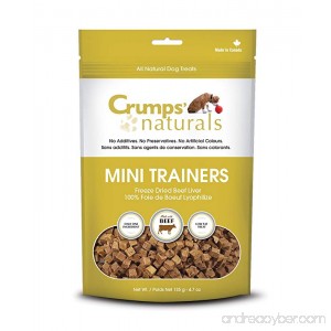 Crumps' Naturals MT-FD-105 Mini Trainers Freeze Dried Beef Liver (1 Pack) 105g/3.7 oz - B01M1VAH9F