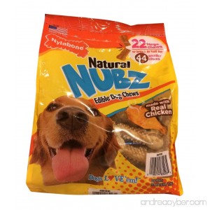Natural Nubz Nylabone Edible Dog Chews 22 Count 2.6 lb Bag - B015VYQXEQ