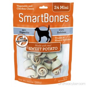 SmartBones Rawhide-Free Dog Bones Sweet Potato Flavor - B00FG0Q9AO