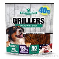 Betsy Farms  Duck Grillers Dog Jerky Treats  40 oz - B077H3TX4W