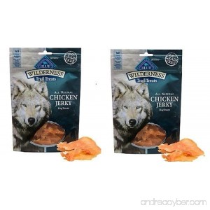 Blue Buffalo Wilderness Chicken Dog Jerky Treats-3.25 oz (Pack of 2) - B00CENGP2S