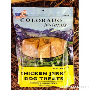 Chicken Jerky Dog Treats. Made in USA with 100% USDA chicken 1Lb - B00N53A67Q