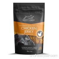 Emmy's Best #1 Premium Chicken Jerky Dog Treats Made in USA Only All Natural - No Fillers  Additives or Preservatives - B00TQYQHEY