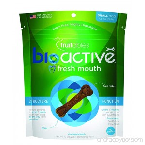 Fruitables BioActive Fresh Mouth Grain Free USA Made Dental Chews - B01760S5IU