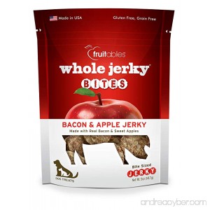Fruitables Whole Jerky Bites Dog Treats Bacon & Apple - B00UN3XHYA