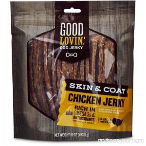 Good Lovin'' Skin and Coat Chicken Jerky Adult Dog Treats - B0783NW9MW