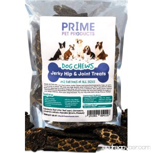Healthy Jerky Dog Treats Made in USA (8oz Bag) - Source of Glucosamine Hip & Joint Supplement for Dogs - Best Grain Free Treat for Pain Relief - Beef Liver Formula All Breeds - No Corn Soy or Wheat - B0761Y7JQY