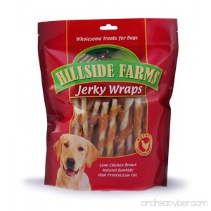 Hillside Farms Chicken and Rawhide Jerky Wraps Premium Dog Treats 32-Ounce - B00KAMY1F8