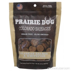 Prairie Dog Pet Products Colorado Sausages 16 oz. Alaskan Salmon and Whitefish - B00WSSLH0Y