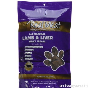 Real Meat Lamb Liver Jerky Dog Treats - B004UMJE7E