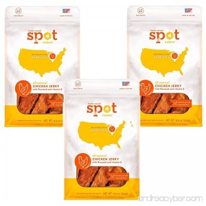 Spot Farms Chicken Jerky with Flaxseed and Vitamin E for Dogs (Pack of 3) - B00SVNZ7U6