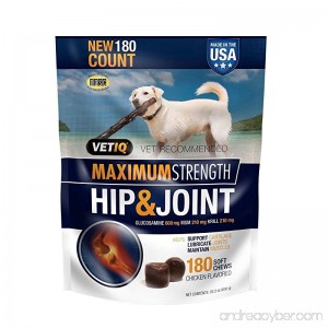 VetIQ Hip & Joint Chews for Dogs 180 ct. - B01LHJN1M6