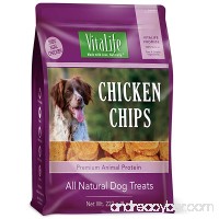 VitaLife Jerky Dog Treats - Natural  Grain Free  Chicken Chips  8 oz - B009R6B19C