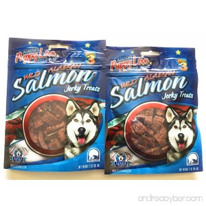Wild Alaskan Salmon Dog Treats - (2-Pack Jerky Treats) Made in USA - B07DN6RT52