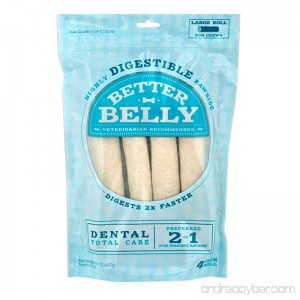 Better Belly Large Rawhide Total Dental Care Dog Chews 14.1 OZ Large - B01HT6MPBE