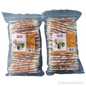 Boots & Barkley Chicken Wrapped Rawhide Twists - 100 Count Bag - 2 Pack - B00XZHAATQ