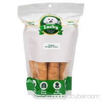 Chicken Wrapped Rawhide Bull Sticks - 98% Fat-Free Dog Treats by Lucky Premium Treats – Made in the USA with Restaurant Quality Chicken - B01LWA5JUV