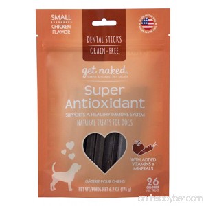 Get Naked Grain Free 1 Pouch 6.2 oz Super Antioxidant Dental Chew Sticks Small - B01JONKIAU