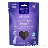 Get Naked Grain Free 1 Pouch 6.6 oz Digestive Health Dental Chew Sticks  Large - B06XFXPHR8