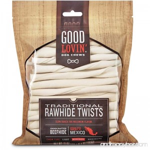 Good Lovin'' Traditional Rawhide Twist Dog Chews - B07749GFMF
