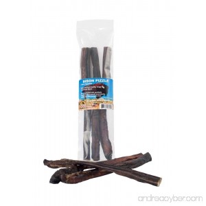 Great Dog Bison Pizzle (Bully Sticks) - 3 12 Pieces (Sourced & Made in USA) - B00AEEG93Y