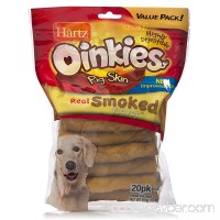 HARTZ Oinkies Smoked Pig Skin Twist Chews - B071K8MG13
