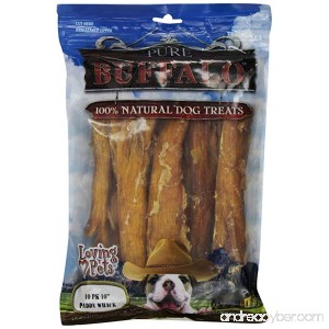 Loving Pets Pure Buffalo 10-Inch Backstrap Tendon Dog Treat - B008FWOAXI