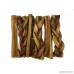 Nature Gnaws 100% Natural Bully Sticks - Combo Pack - (3) Braided & (3) Large Bully Sticks (6 total pieces) 5-6 inch - Oven-Baked Grass-Fed Free-Range Premium Beef Dog Chews - B078F9WCW7