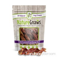 Nature Gnaws Beef Jerky Springs 7-8 (12 Pack) - 100% All-Natural Grass-Fed Free-Range Premium Beef Dog Chews - B06XS4TRVD