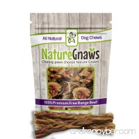 Nature Gnaws Braided Bully Sticks 11-12 inch - 100% Natural Grass-Fed Free-Range Premium Beef Dog Chews - B01LOXSL3E