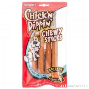 Sergeants Chick'N Dippin' Brown Rice & Chicken Chew Sticks BULK 24 Treats (6 Packs with 4 per pack) - B00D0AZ8K4