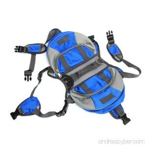 Adjustable Breathable Multifunction Oxford Pet Dog Backpack Quick Release Saddle Bag Outdoor Carrier Travel Hiking Camping (S/M/L Size) - B0144HHMVE