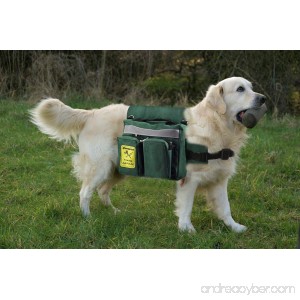Dog BackPack BUNDLE Saddle Bag + 2 Foldable Dog Bowls 8in+ Dog Waste Bag Dispenser with Bags + Cover For Backpacks - B00THOIIMC