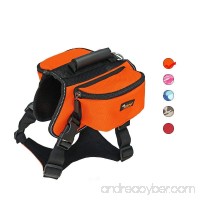 Dog Carried Backpack Hiking Travel Camping Outdoor Harness Backpack for Medium Large Dog - B07C4M49ST
