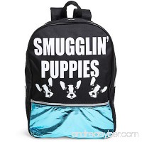 Smugglin' Puppies Metallic Backpack Boston Terrier Dog 16 - B07FQTPKBN