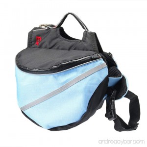 Ustyle Dog Backpack Pet Adjustable Saddle Bag Backpack Harness Carrier Large Capacity Tripper Hound Bag for Traveling Hiking Camping for Medium Dog - B07B8JNYM8