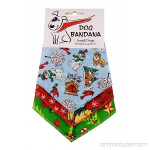 BANDANAS UNLIMITED Tie on Triangle Christmas Bandanas (3 Pack) Small/20 - B016OB9R8Y
