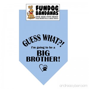 Guess What?! I'm Going to Be a Big Brother! Dog Bandana - B00OJCC1AM