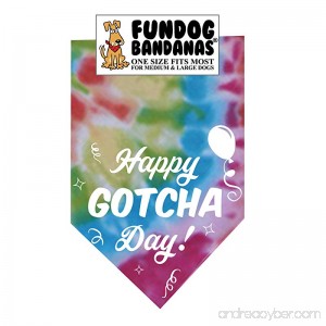 Happy Gotcha Day! Dog Bandana - B076FHL4KS