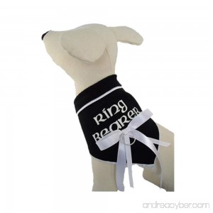 I See Spot's Ring Bearer Dog Pet Bandana Scarf Black - B0073CZ7VK