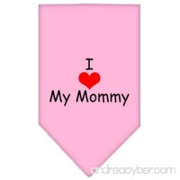 Mirage Pet Products I Heart My Mommy Screen Print Bandana for Pets Large Light Pink - B00ARCIUR6