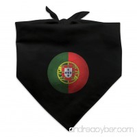 Portugal Flag Soccer Ball Futbol Football Dog Pet Bandana - Black - B07BGFXGNY