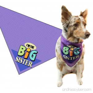 Stonehouse Collection I'm The Big Sister Dog Bandana - Med to Large Dogs - I'm The Baby Sister - Great Dog Gift Idea - B079ZTXPHK
