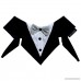 Tail Trends Formal Dog Tuxedo Dog Bandana with Bow Tie and Neck Tie Designs - B017WSXTKK