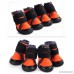 Hdwk&Hped Dog Hiking Shoes Outdoor Boots for Small Medium Large Dog Waterproof Flexible Lycra Vamp Tough Anti-slip Sole Long Adustable Velcro Strap for All Seasons 2 Colors 45-#90 4pcs - B07C1KTC7T