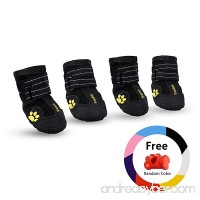 Nelipo Dog Boots - Rain Boots Dogs - Waterproof Hiking Boots Shoes for Large Dogs with Dog Waste Bags - B0746H1MJV