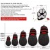 Tenwell Dog boots Pet Shoes Anti-Slip Sole with Reflective Velcro Pet Boots Paw Protector Varies Size for Small Medium Large Dogs - B073B1VFK5