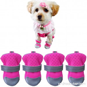 Ulandago Dog Boots For Small Dog Breathable Paw Protectors - B0762QN8F5
