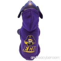 All Star Dogs NCAA East Carolina Pirates Polar Fleece Hooded Dog Jacket - B00CWSHO4I
