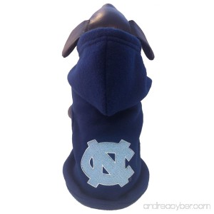 All Star Dogs NCAA North Carolina Tar Heels Polar Fleece Hooded Dog Jacket - B005EVCQ4S